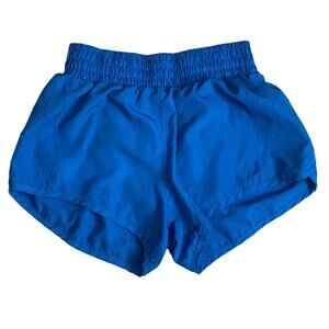 Leg3nd Women's Blue Swim Board Shorts with Brief Liner, Size Large